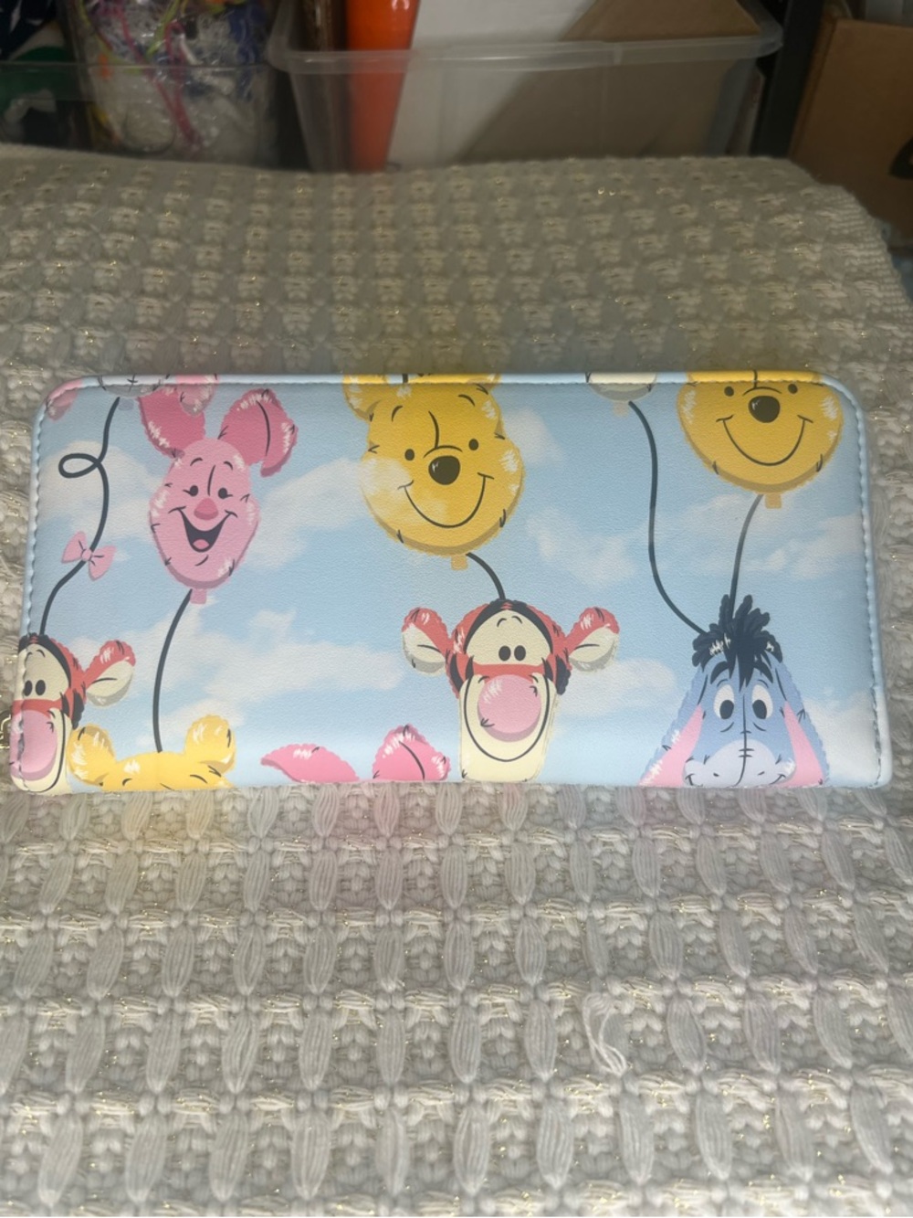 NWT Loungefly Disney Winnie the Pooh Balloon Friends Zip Around Wallet Tigger - Picture 2 of 6